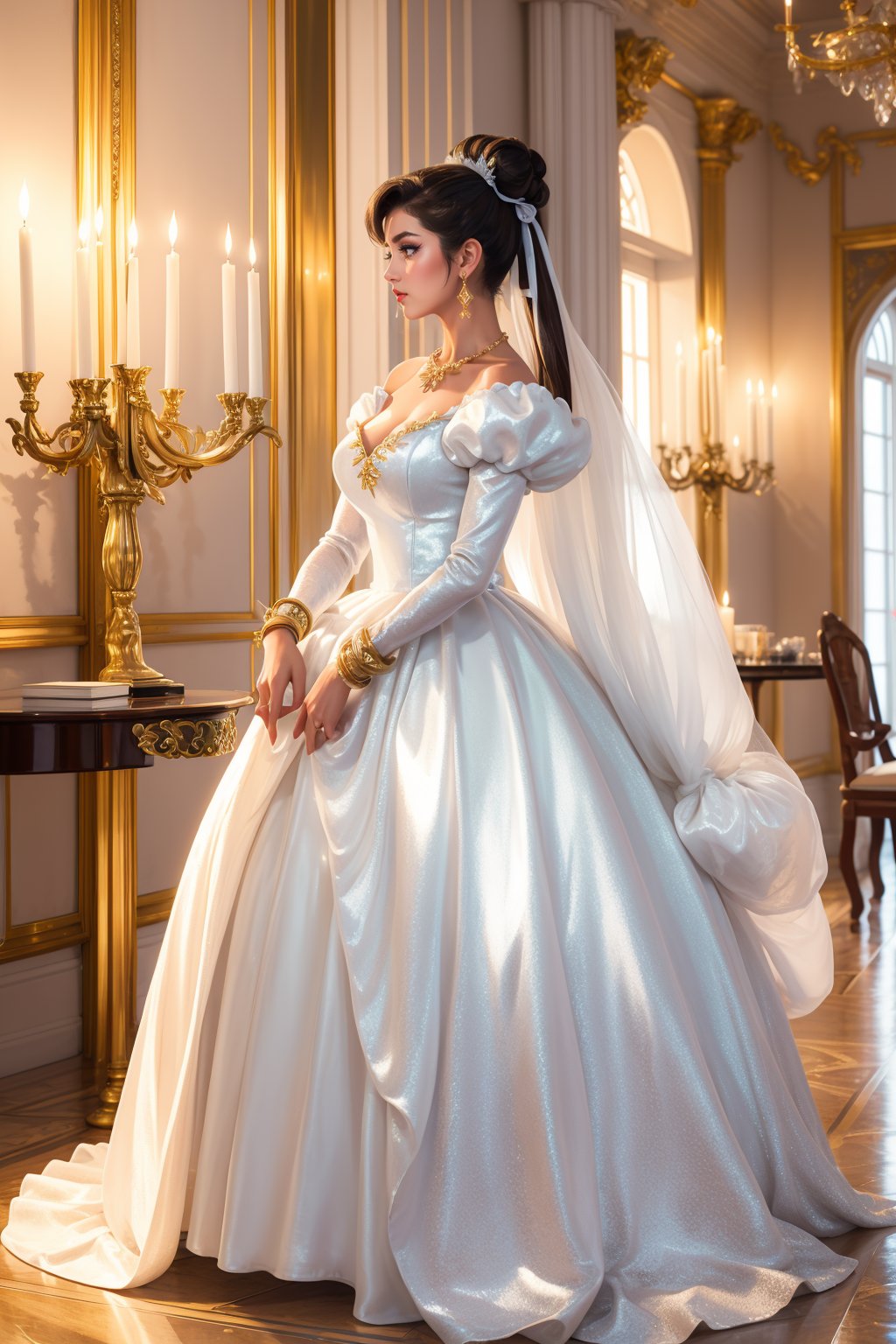 adult beautiful tall woman,  (voluminous puffy sleeves) ,  solo by miaomiao on Tensor.Art
