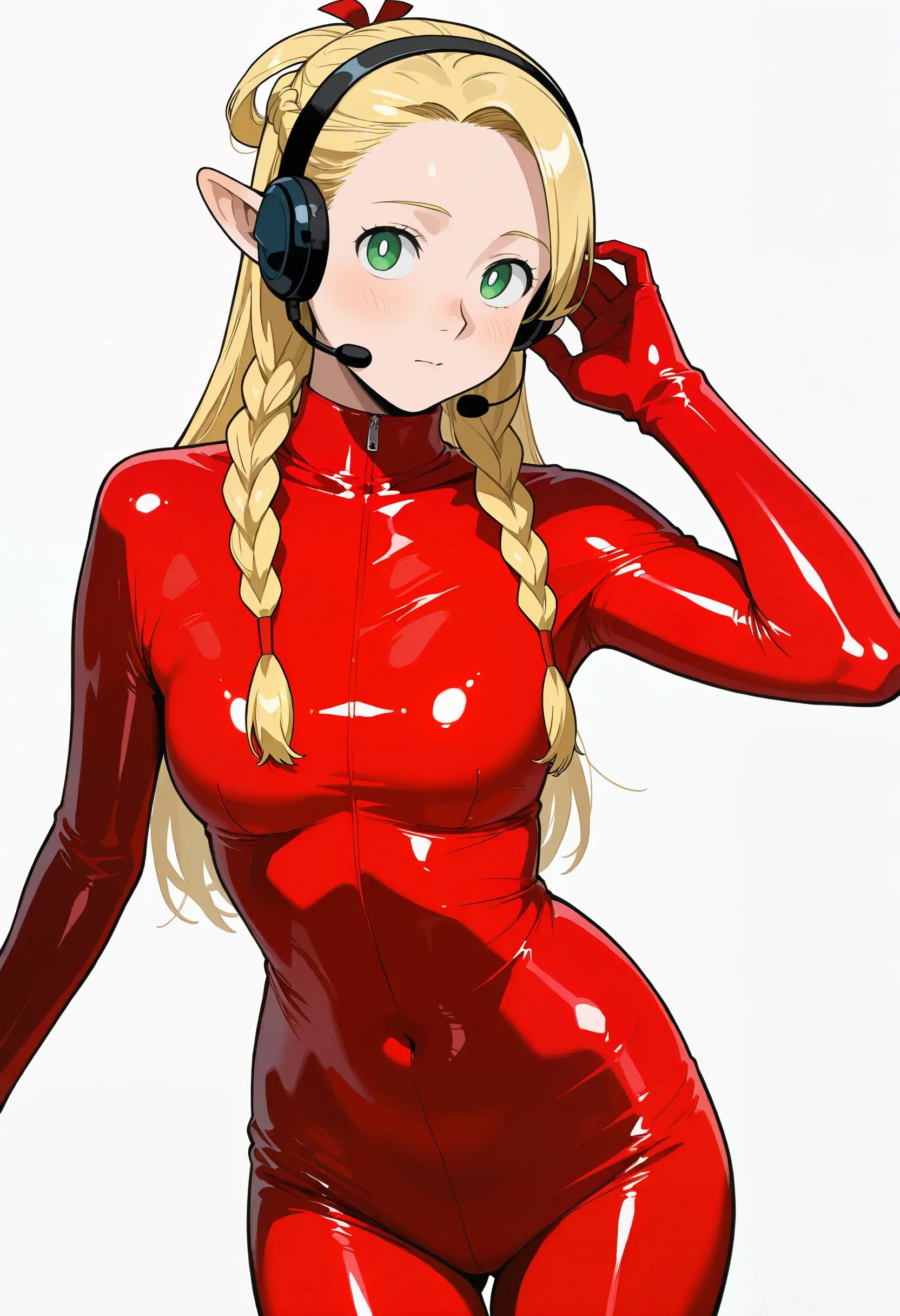 solo,  1girl,  latex bodysuit by reprinter on Tensor.Art