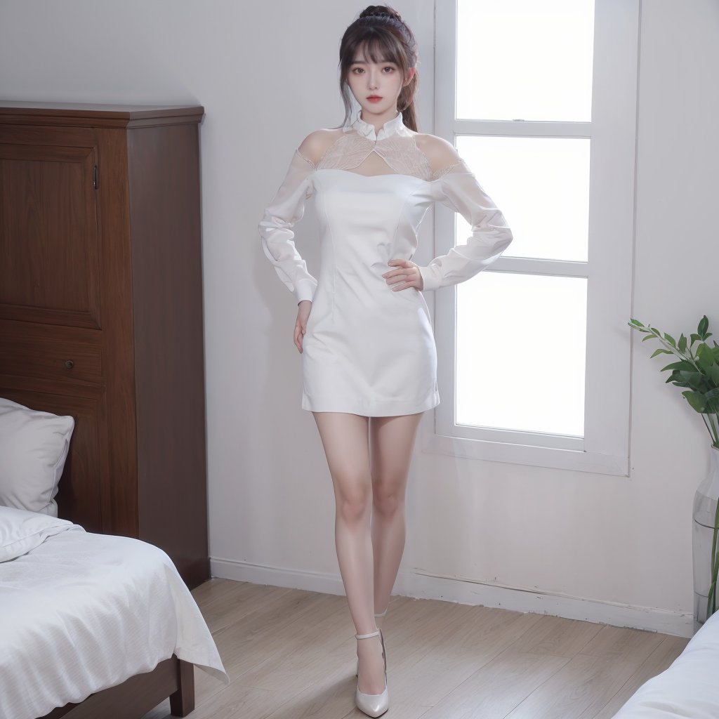 1girl,  dress,  Indoor by pass写实 on Tensor.Art