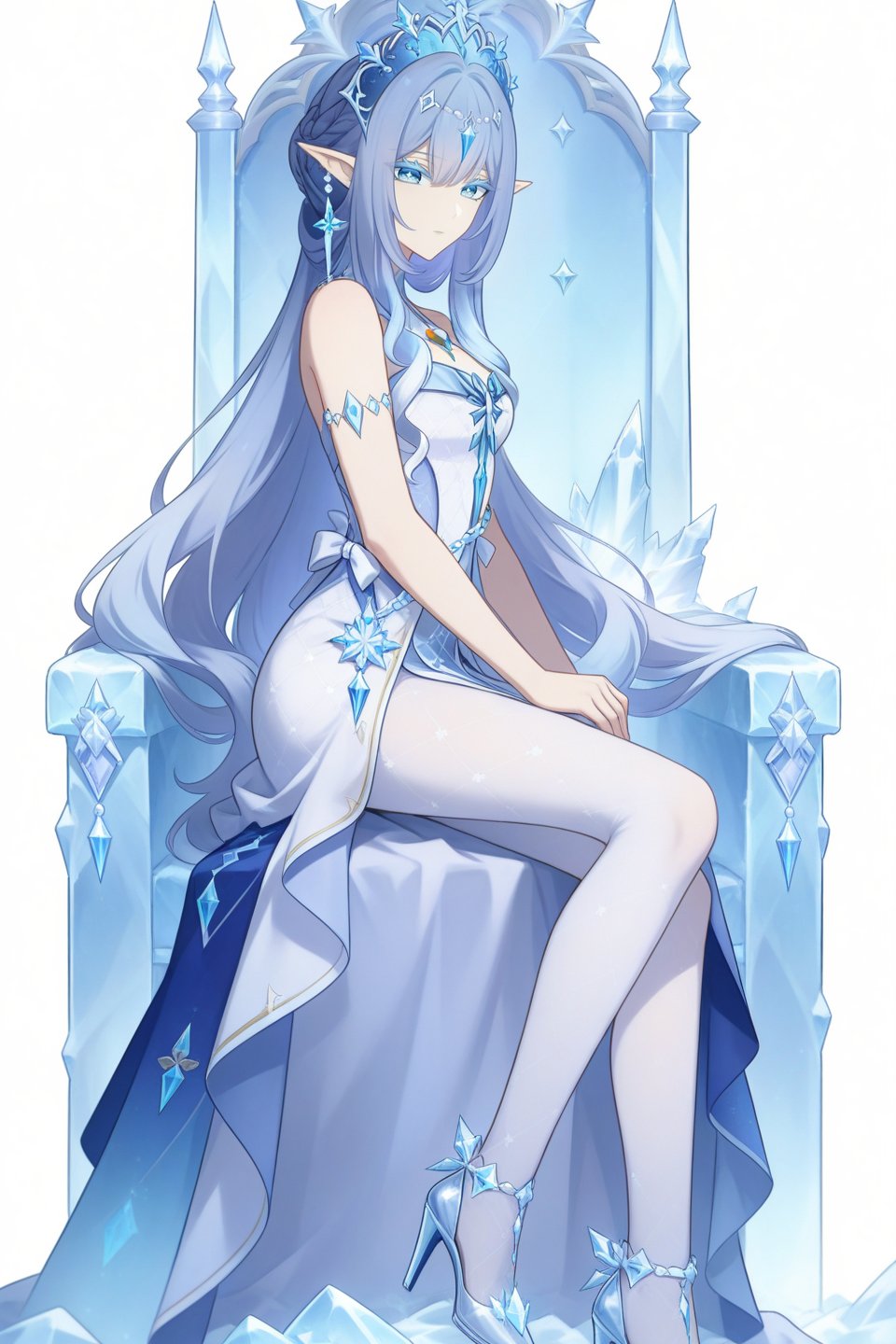 bingshen,  blue eyes,  white pupils by DJ大江东去小号2 on Tensor.Art