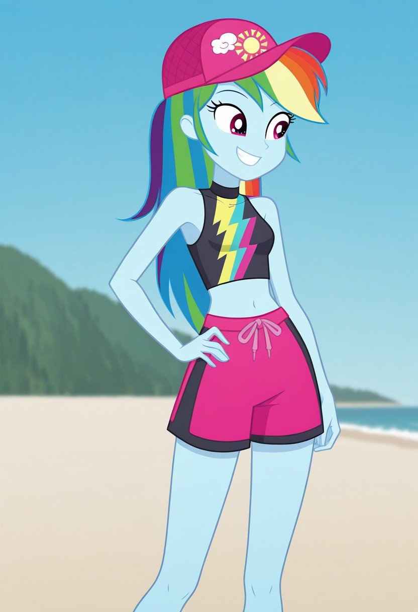 rd_swimsuit,  Equestria Girls,  long hair by tupirish on Tensor.Art