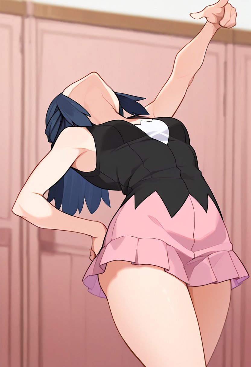 1girl,  dawn \(pokemon\),  black shirt by Hot Anime Girls on Tensor.Art