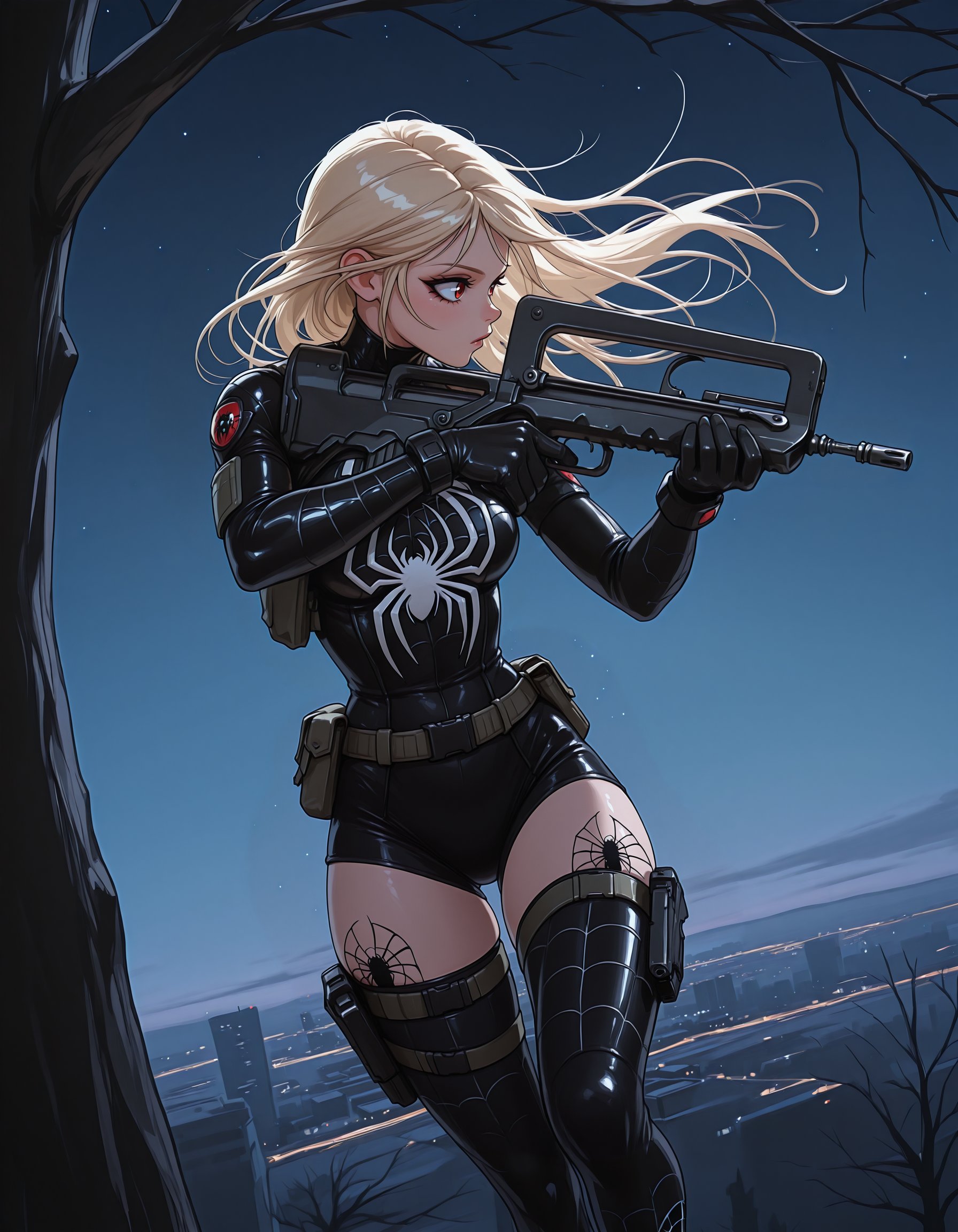1girl,  famas,  assault rifle by imCryptix on Tensor.Art