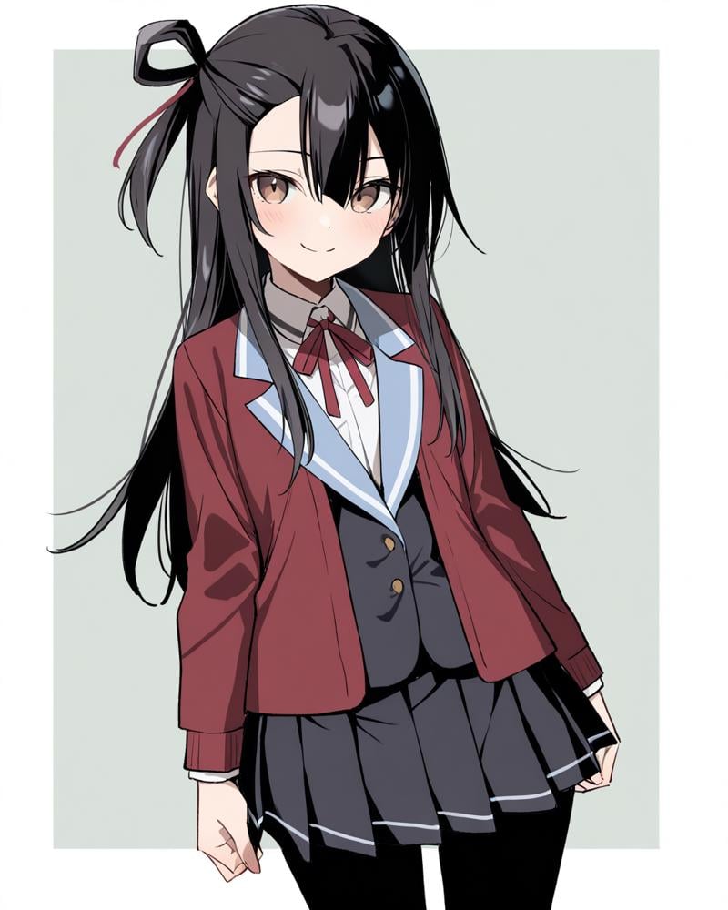 Closed mouth,  smile,  koori chikage by Ttan on Tensor.Art
