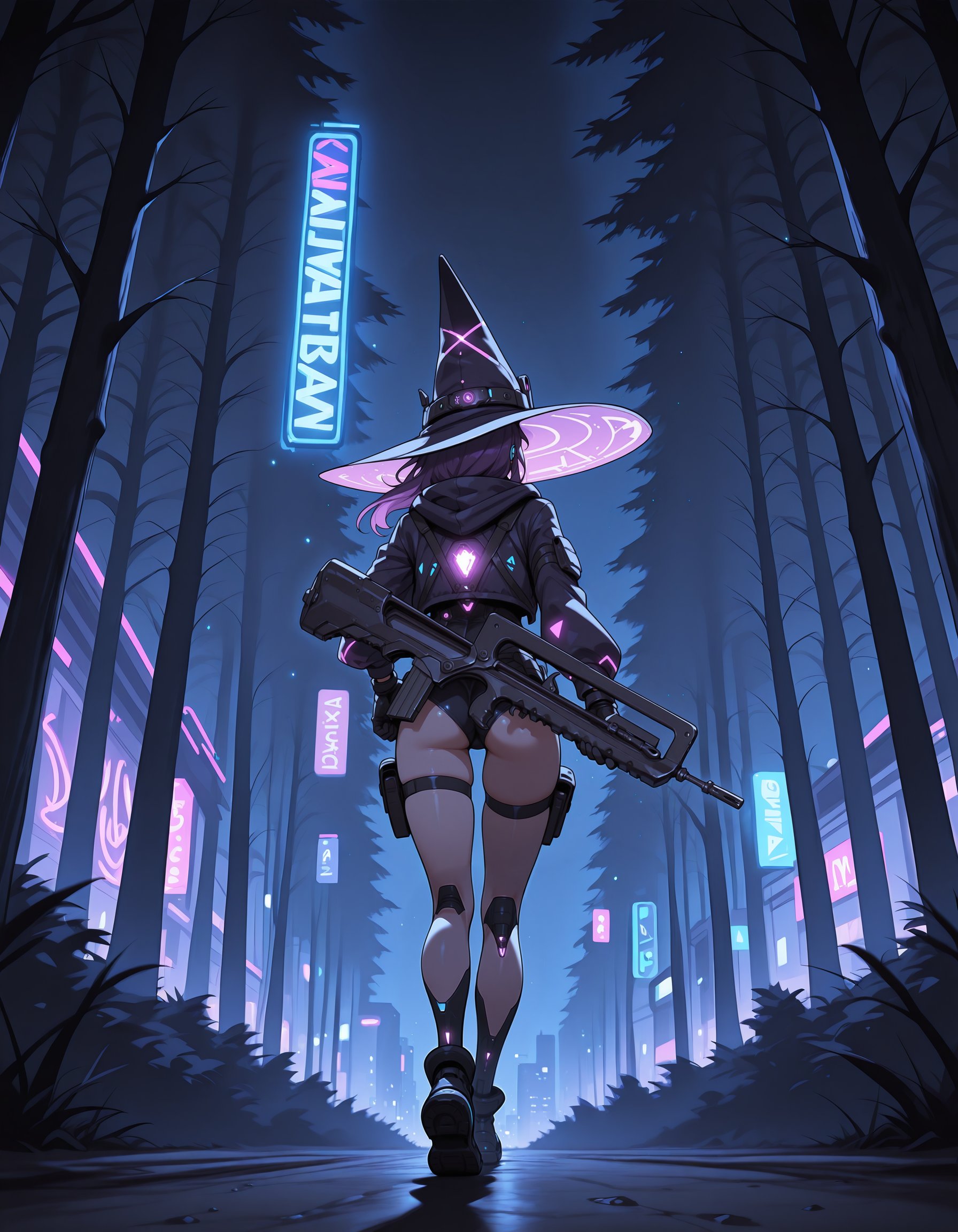 1girl,  purple hair,  running by imCryptix on Tensor.Art