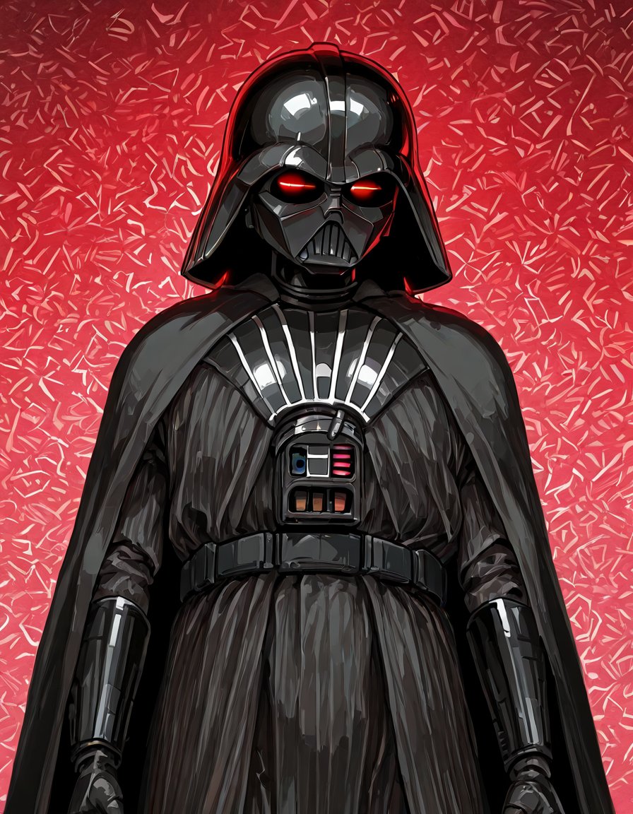 1 robot,  Darth Vader,  star wars by Mandatarius_403 on Tensor.Art