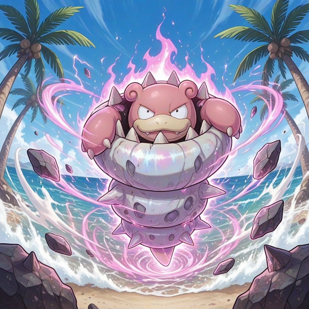 1other,  looking at viewer,  Mega_Slowbro \(Pokemon\) by スライムナイト on Tensor.Art