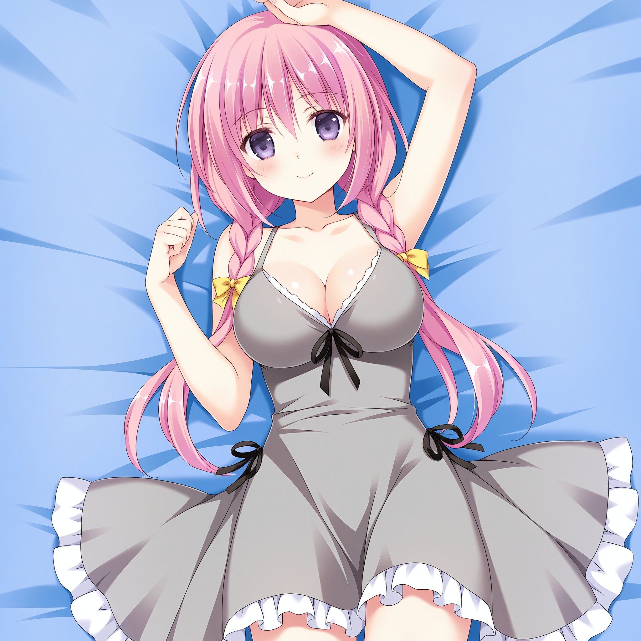 Sakuya,  pink hair,  purple eyes by mkyoto on Tensor.Art