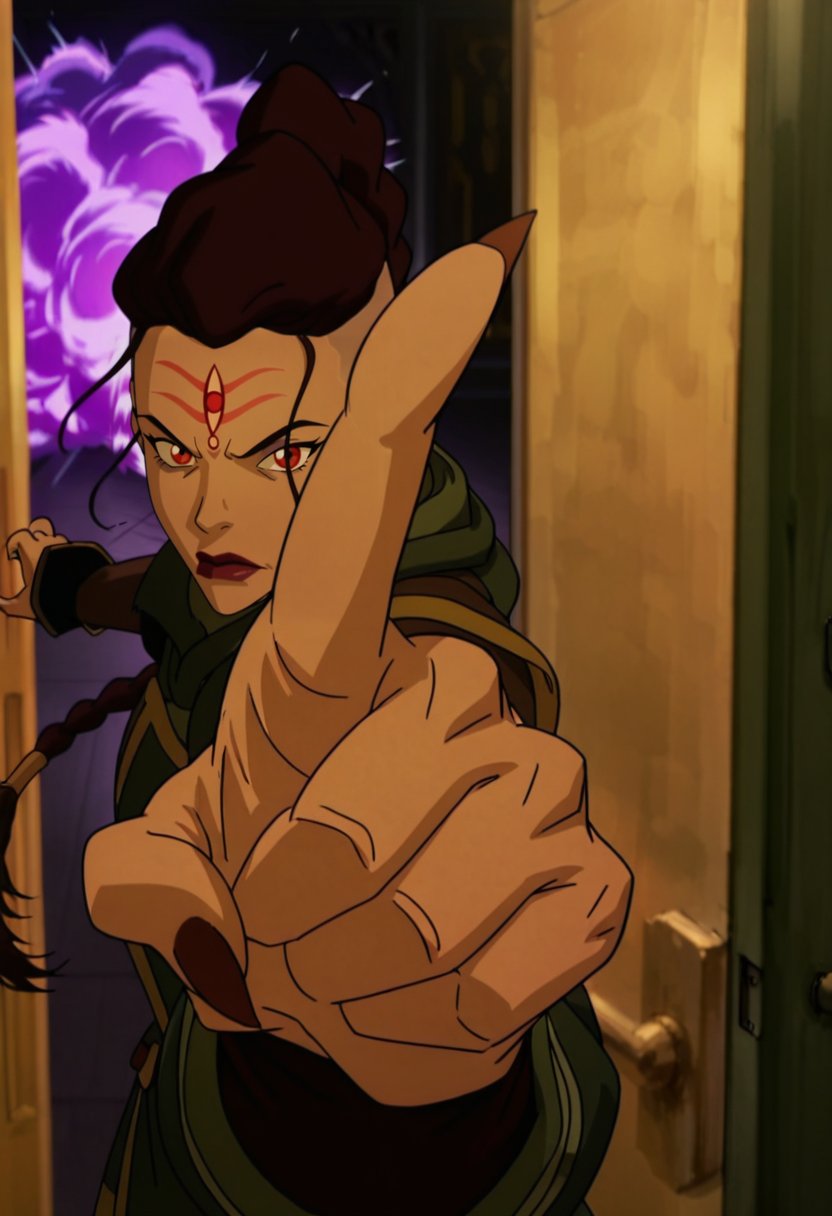 In the avatar TV animation style,  PLi,  1girl by Altimater on Tensor.Art