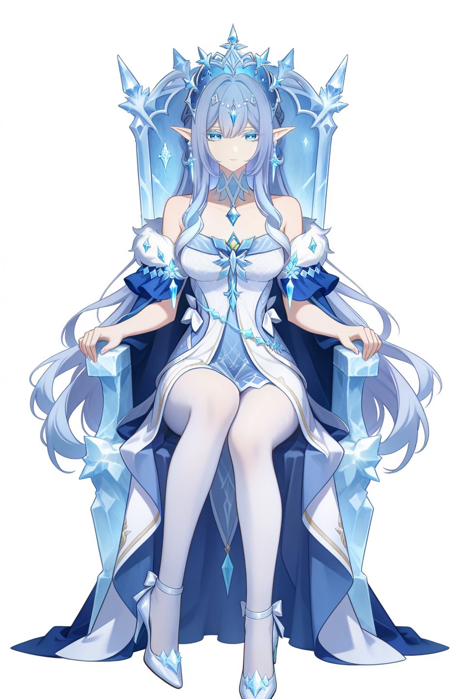 bingshen,  blue eyes,  white pupils by DJ大江东去小号2 on Tensor.Art