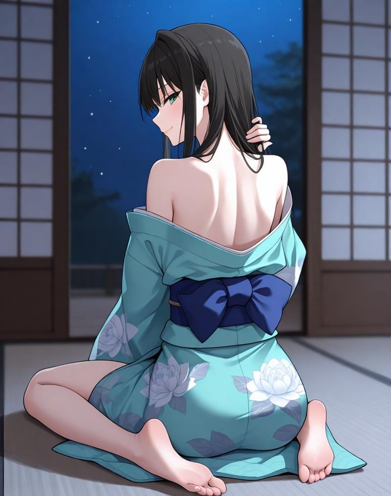 yoo_na-ri,  black hair,  long hair by Ttan on Tensor.Art