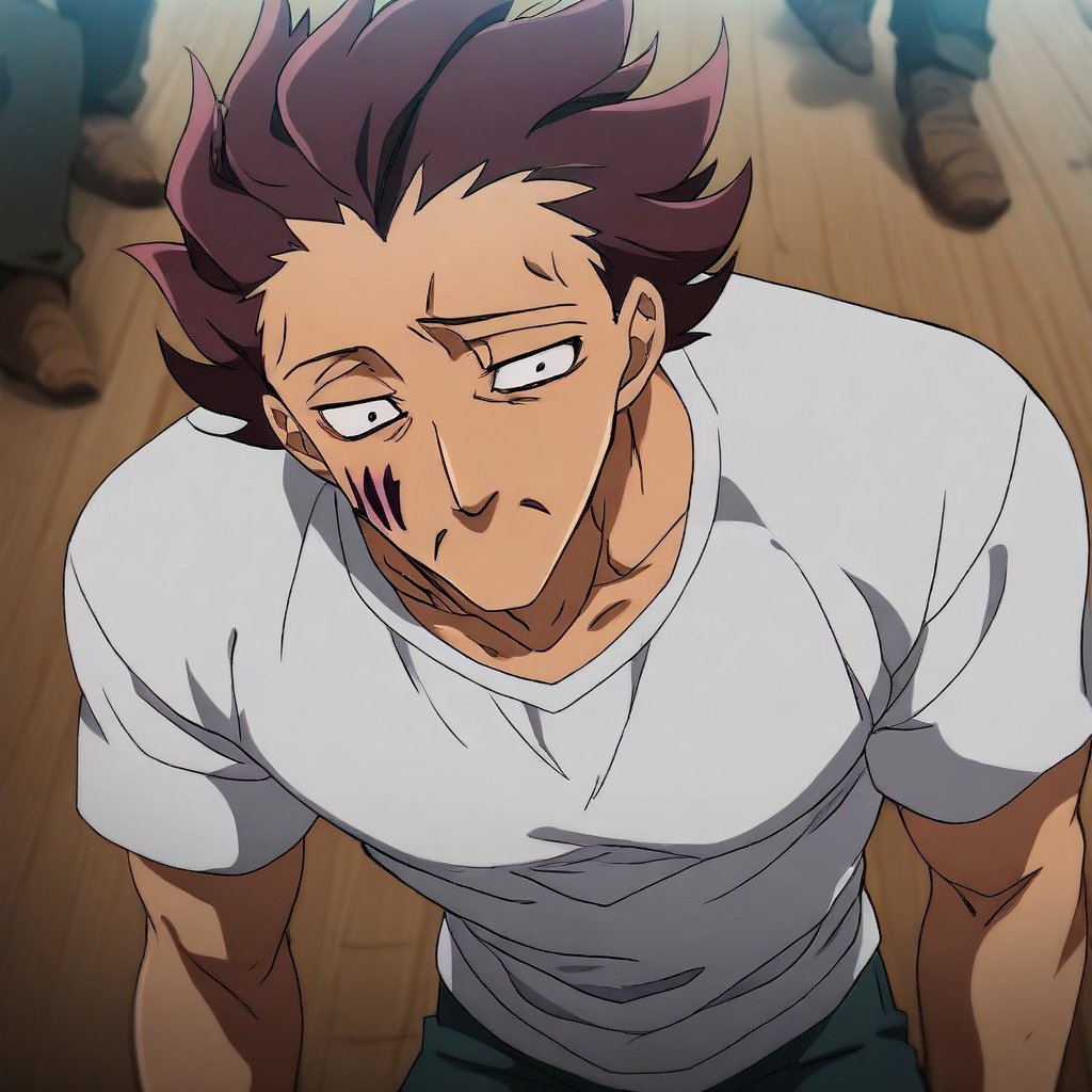 monspeetnnt-facial marked 1male focus,  anime screencap,  masterpiece by Dadadala on Tensor.Art