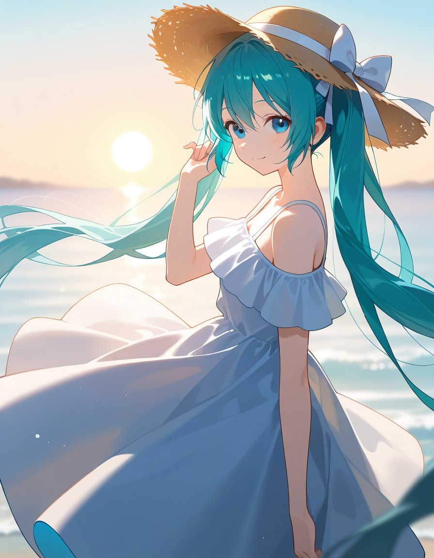 1girl,  bangs,  bare_shoulders by Light01 on Tensor.Art