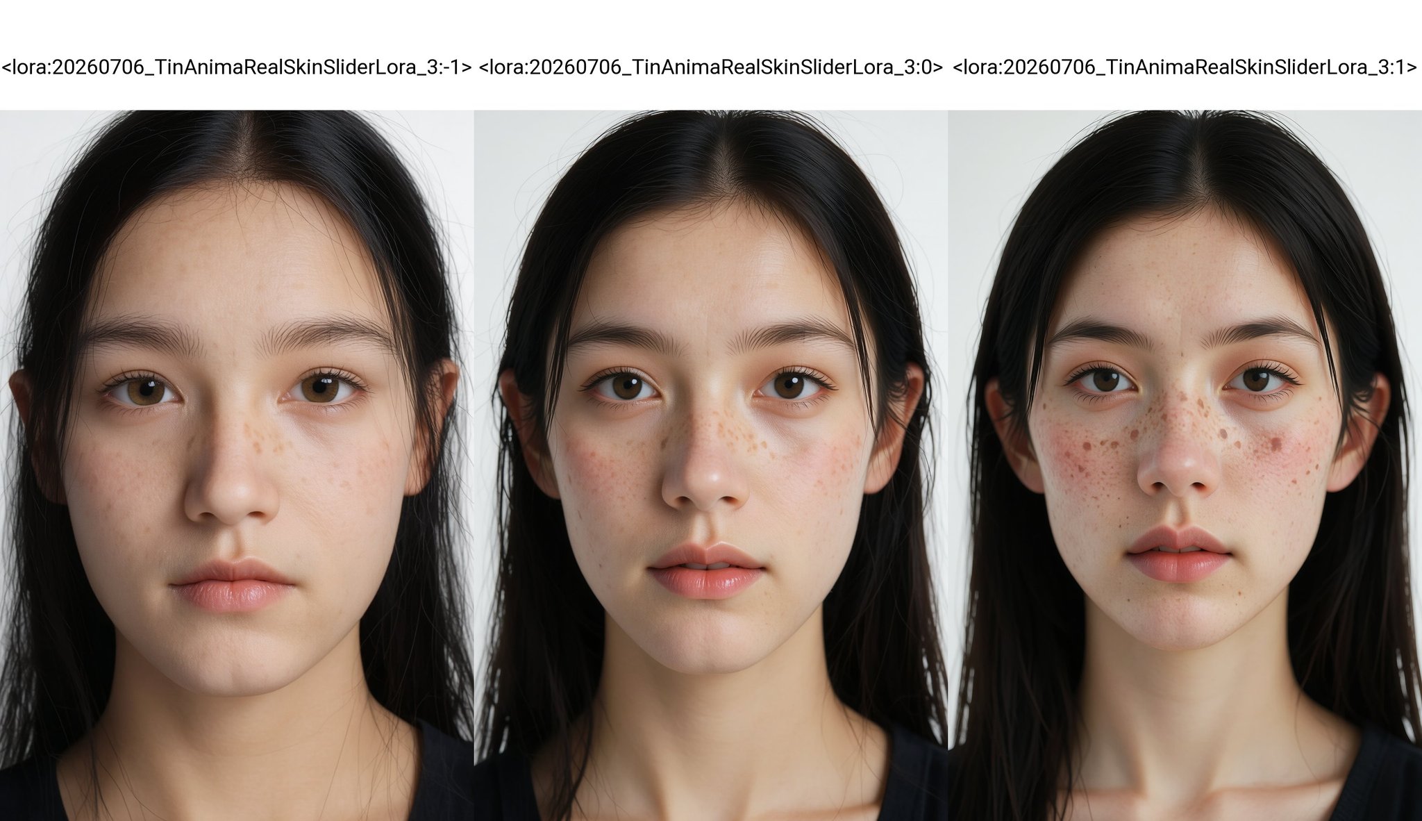 This is a close-up,  color photograph of a young woman with a light brown complexion,  straight black hair by 天TIN on Tens...