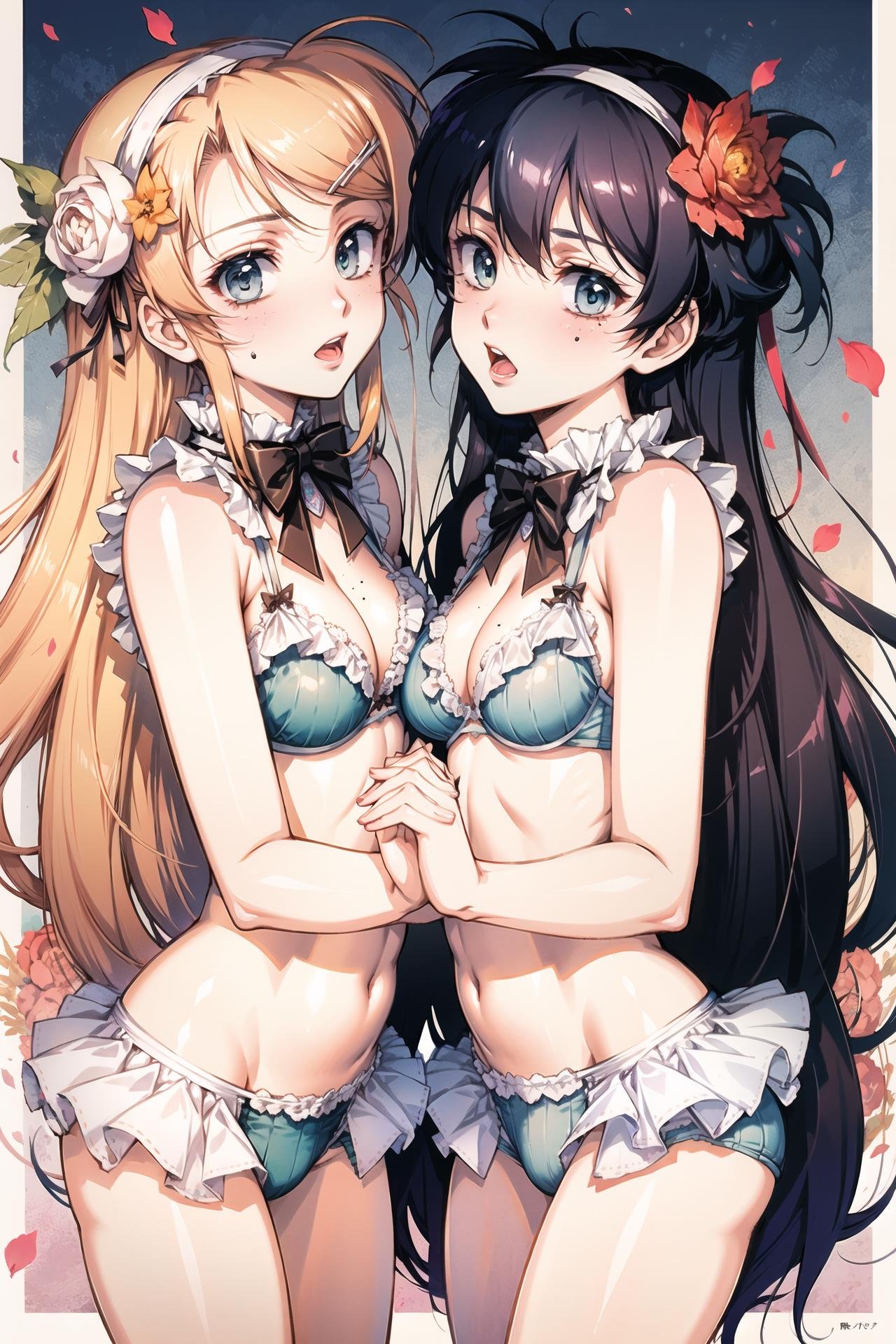 multiple girls,  2girls,  kousaka kirino by Ttan on Tensor.Art