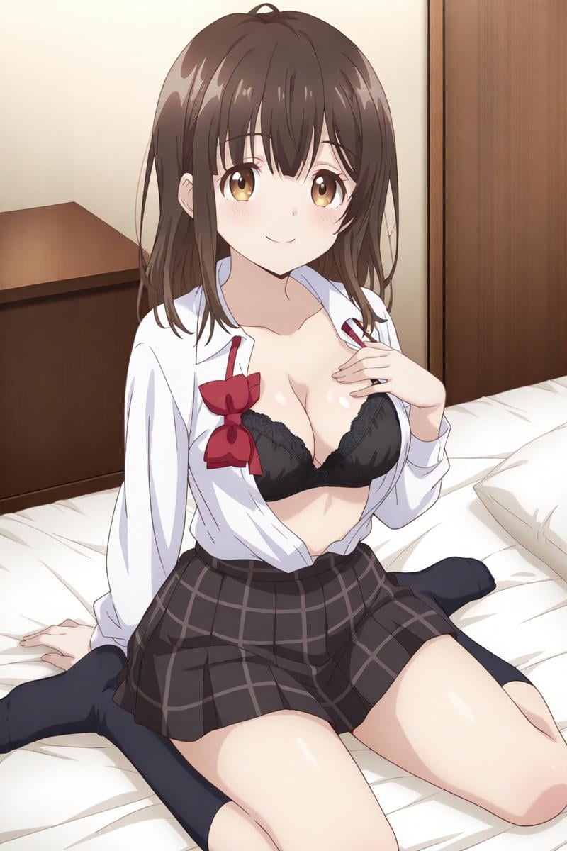 anime screenshot,  hige wo soru. soshite joshikousei wo hirou,  ogiwara sayu by Ttan on Tensor.Art