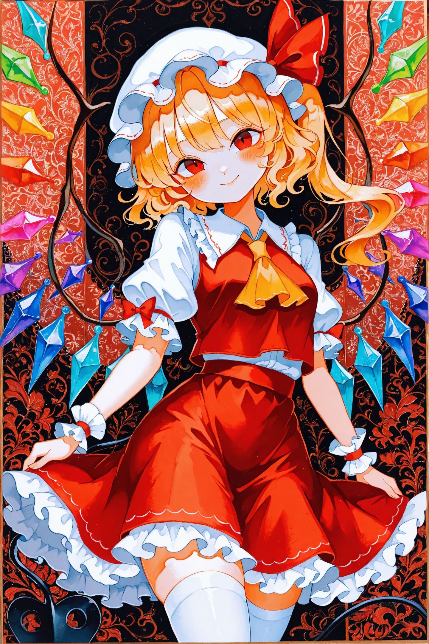 jirokano Style,  1girl,  flandre scarlet by flyx3 on Tensor.Art