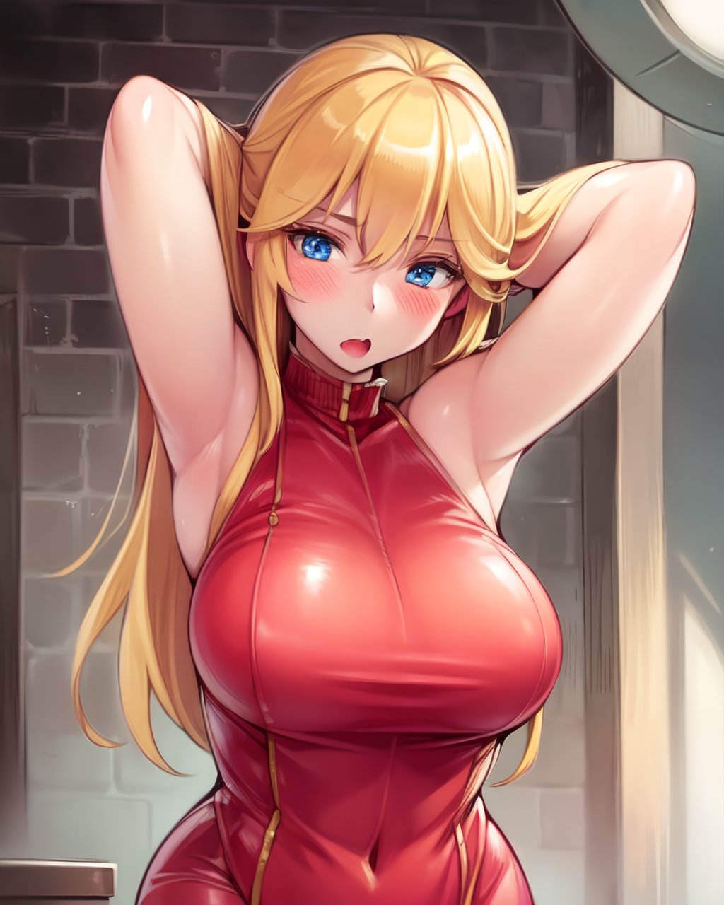 1girl,  long blonde hair,  blue eyes by EroBytes on Tensor.Art