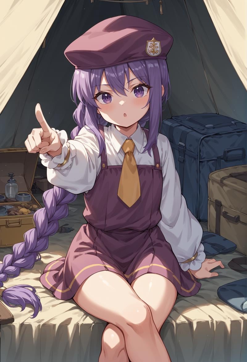 1girl,  long hair,  purple hair by Ttan on Tensor.Art