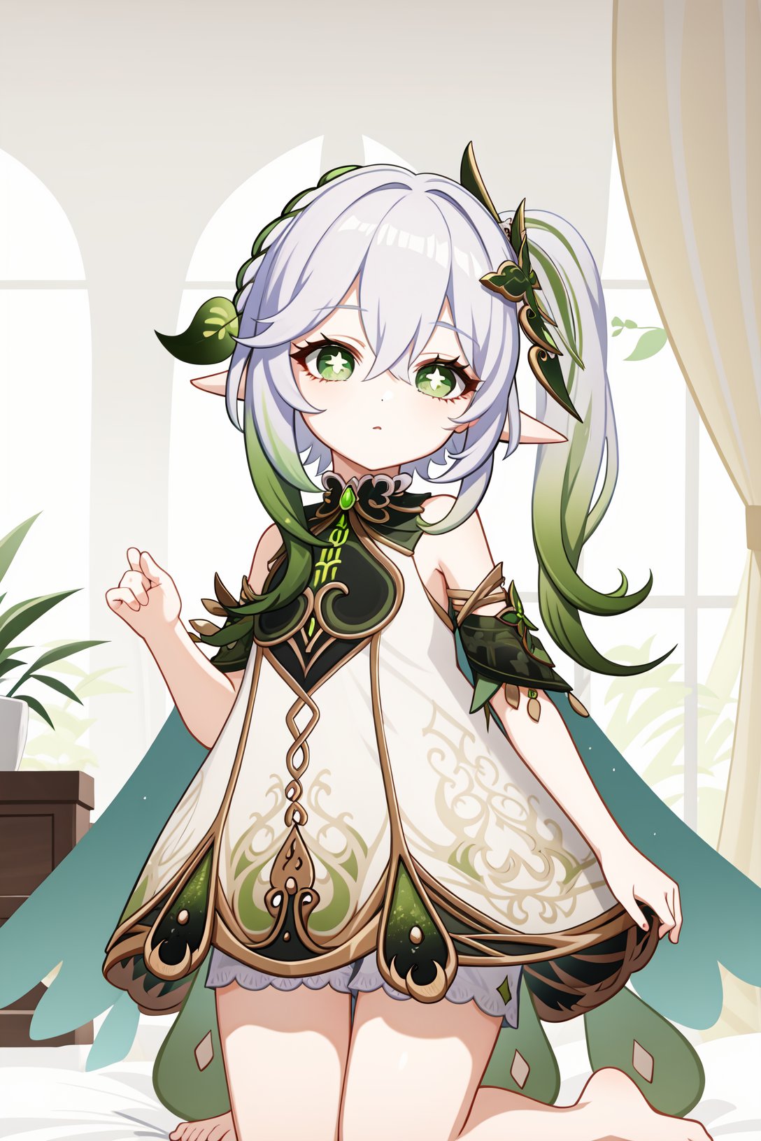 a girl named nahida,  nahida,  pointy ears by 薇塔Vita on Tensor.Art
