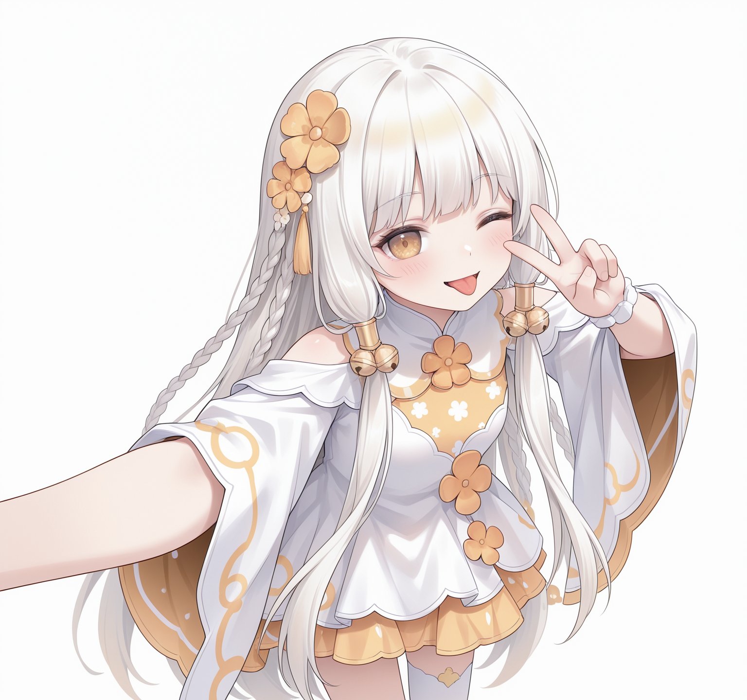 1girl,  ju-jccx,  white hair by noiloiy on Tensor.Art