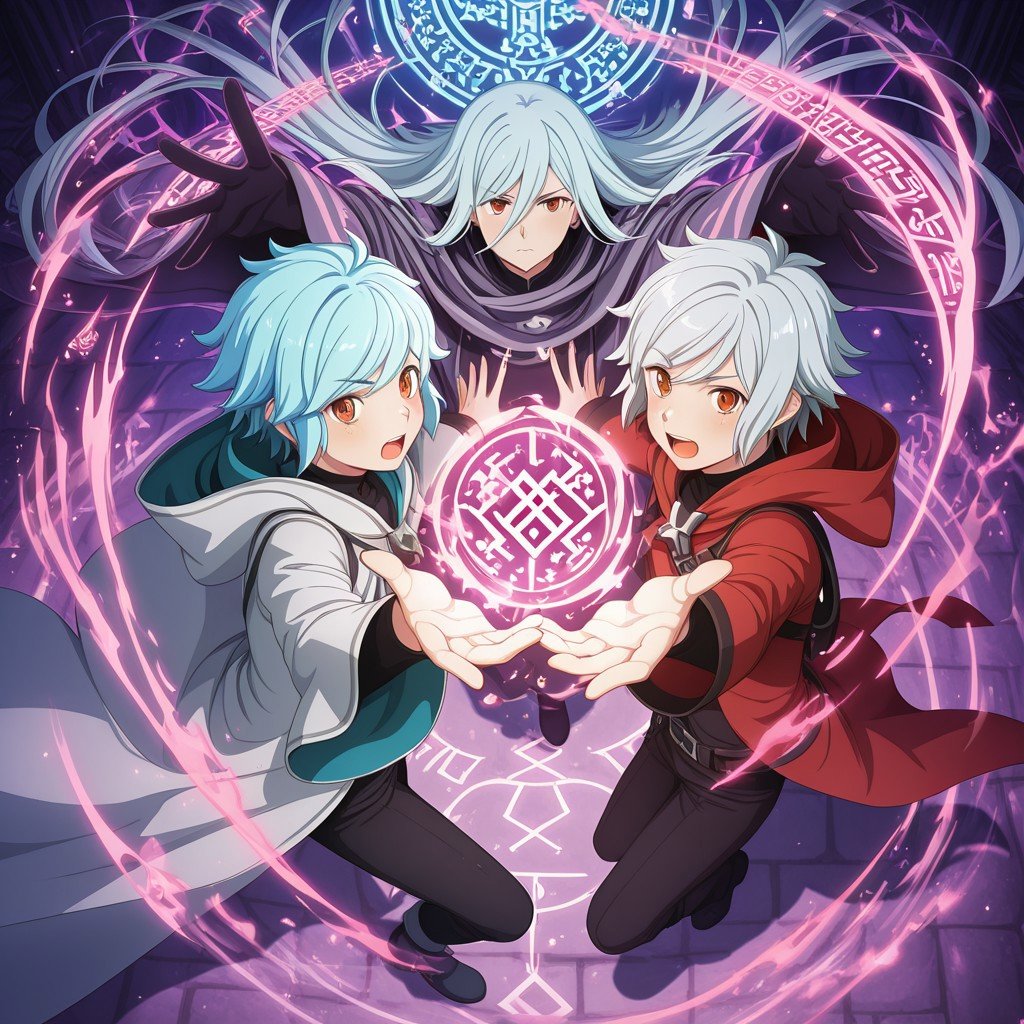 DanmachiStyle,  Shadow Magus Duo2boys,  duo by Wizardludas on Tensor.Art