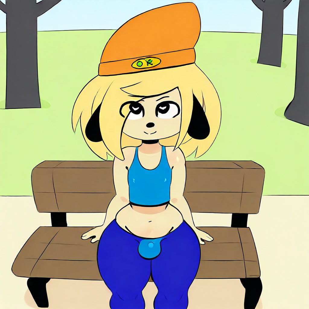 parappa_the_trappa_(character),  anthro,  dog by TalkingMoon on Tensor.Art