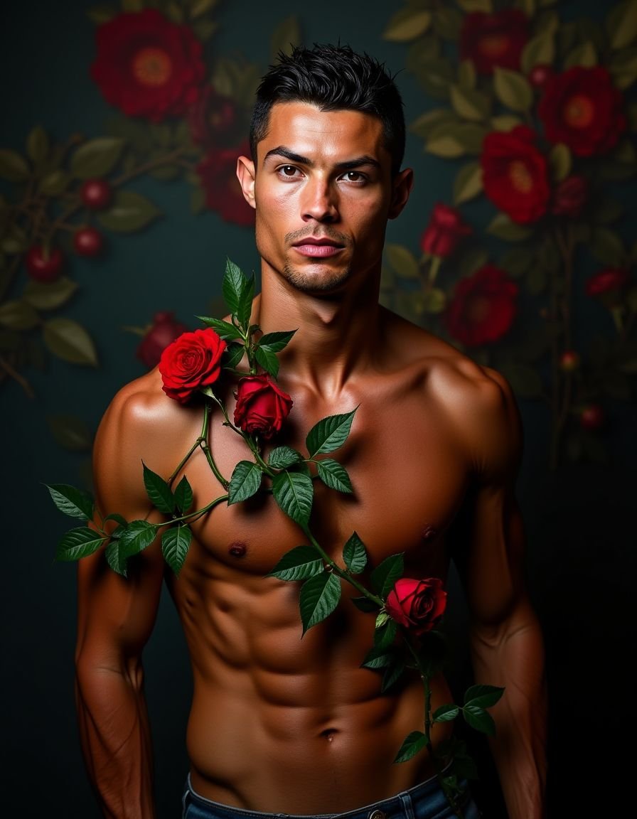 Cristiano Ronaldo ,  medium shot,  realistic photography by HottiesnHotties on Tensor.Art