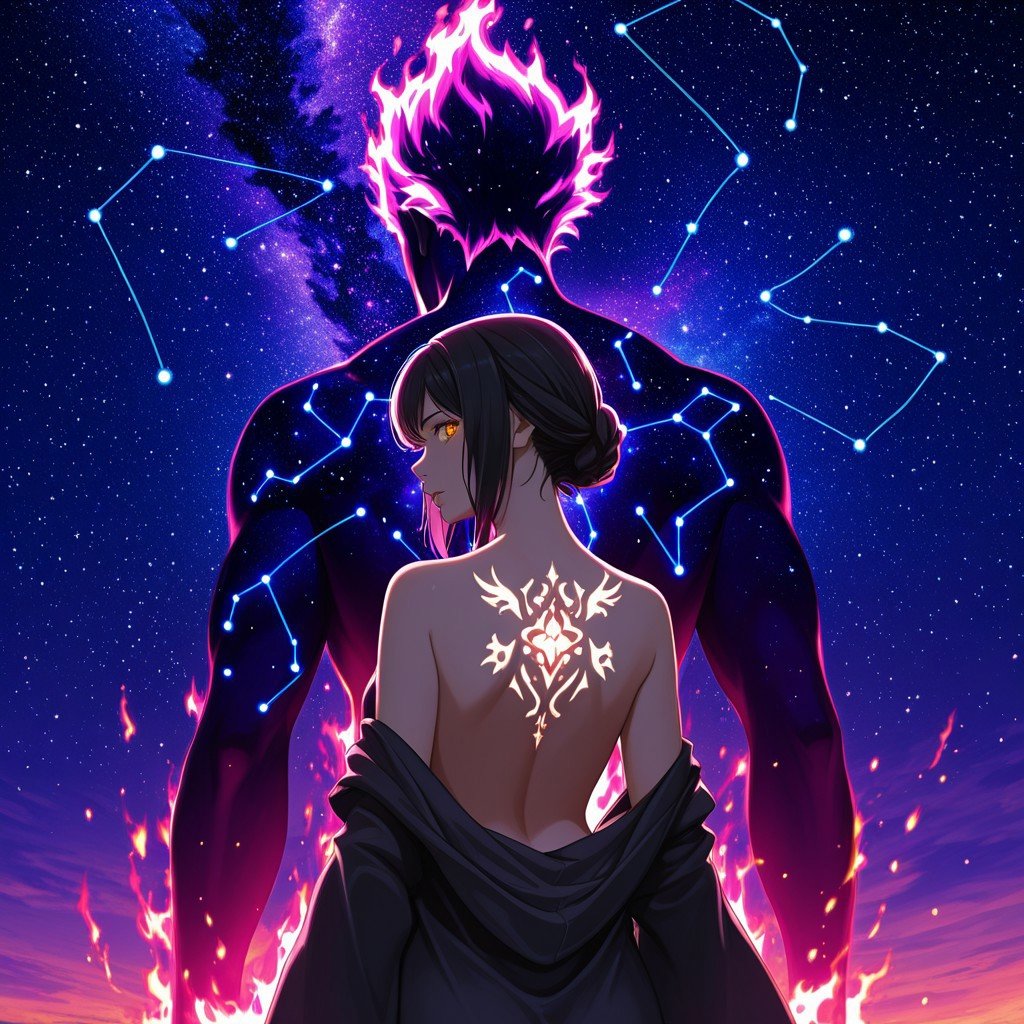 DanmachiStyle,  Cosmic Back Duo1boy,  1girl by Wizardludas on Tensor.Art