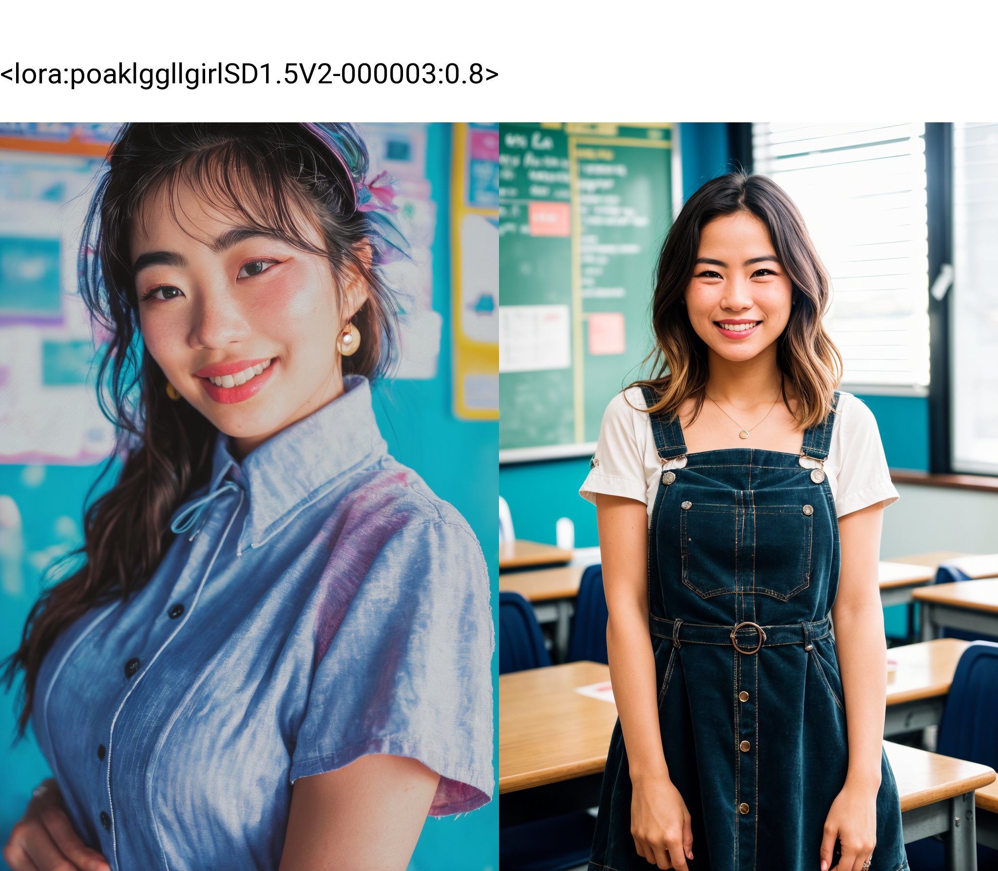 poakl ggll girl,A beautiful adult argentine social woman, standing in a university classroom, wearing a dark green corduroy mini overall dress, a white short-sleeve button-up blouse, sarcastic smile. colorful [(polaroid:0.9)::8] with vibrant colors, vacations, selective focus, european film, (sexual advance:1.5), bright flash photo, (poor quality photo:1.2), (low-light:1.1), national geographics, (casual photo:1.3), <lora:poaklggllgirlSD1.5V2-000003:0.8>,