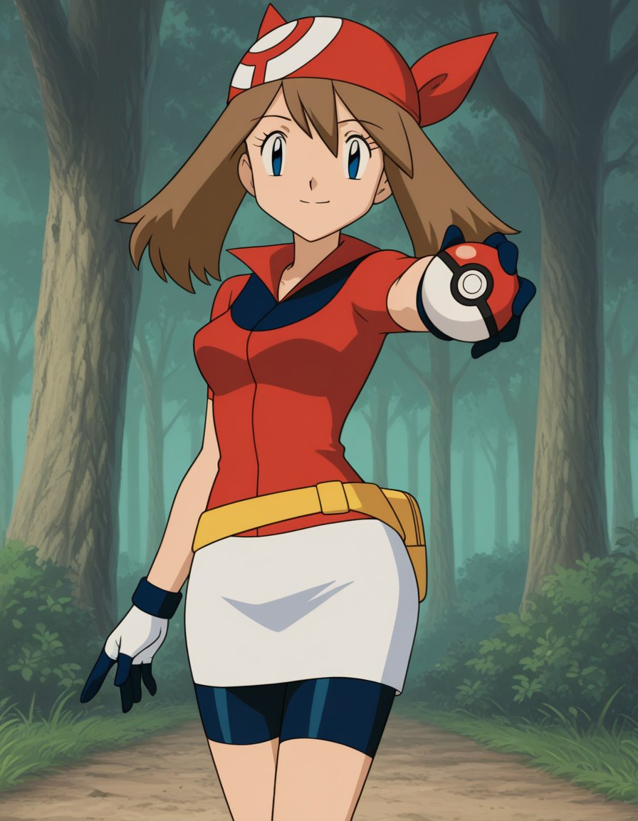 official style,  (((solo))),  may (pokemon) by Awawa on Tensor.Art