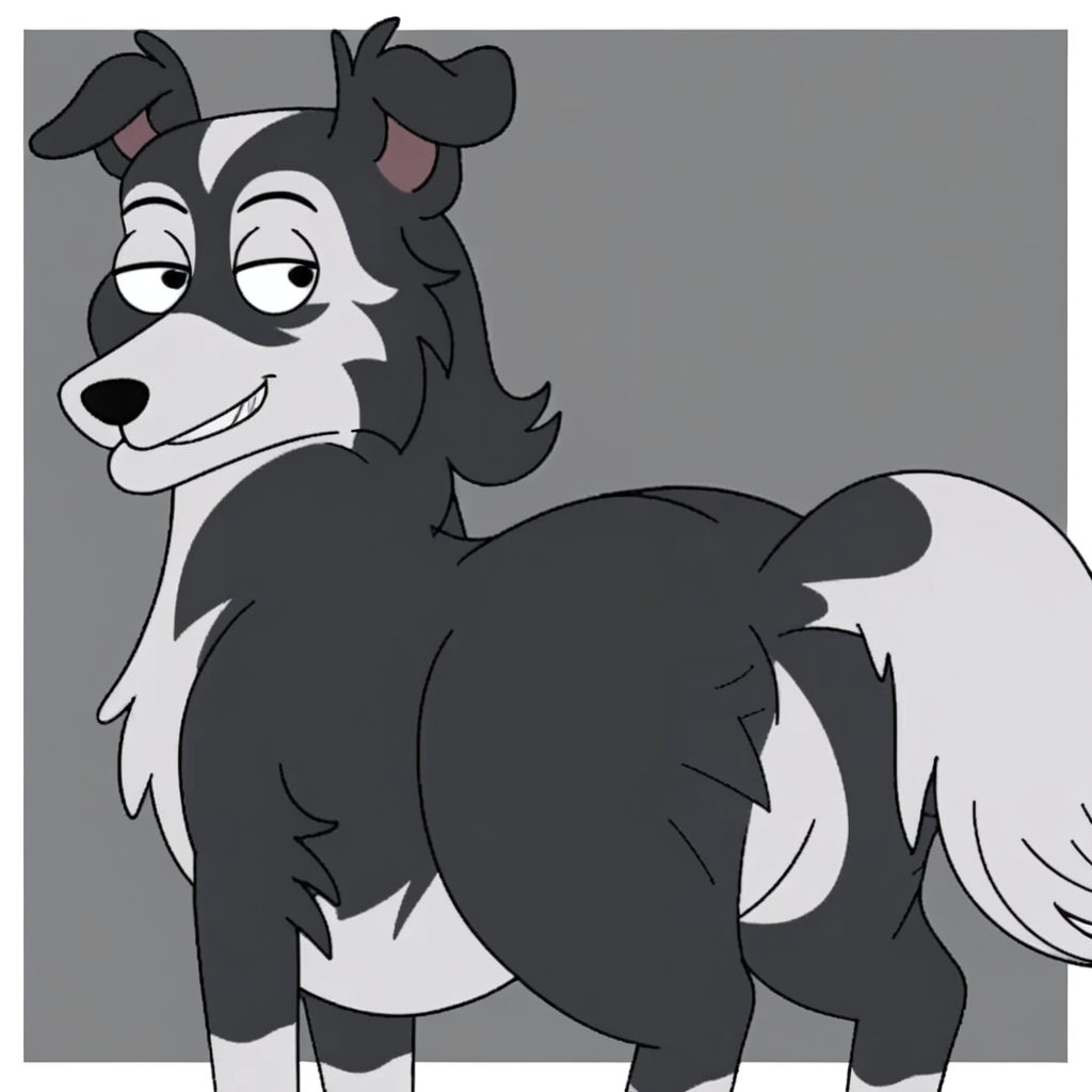 border collie bitch,  Feral,  solo by Xposing_Organisms on Tensor.Art