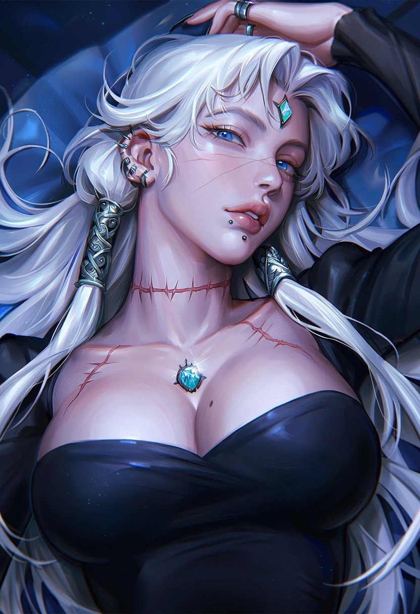 1girl,  breasts,  long hair by MissFidonyo on Tensor.Art