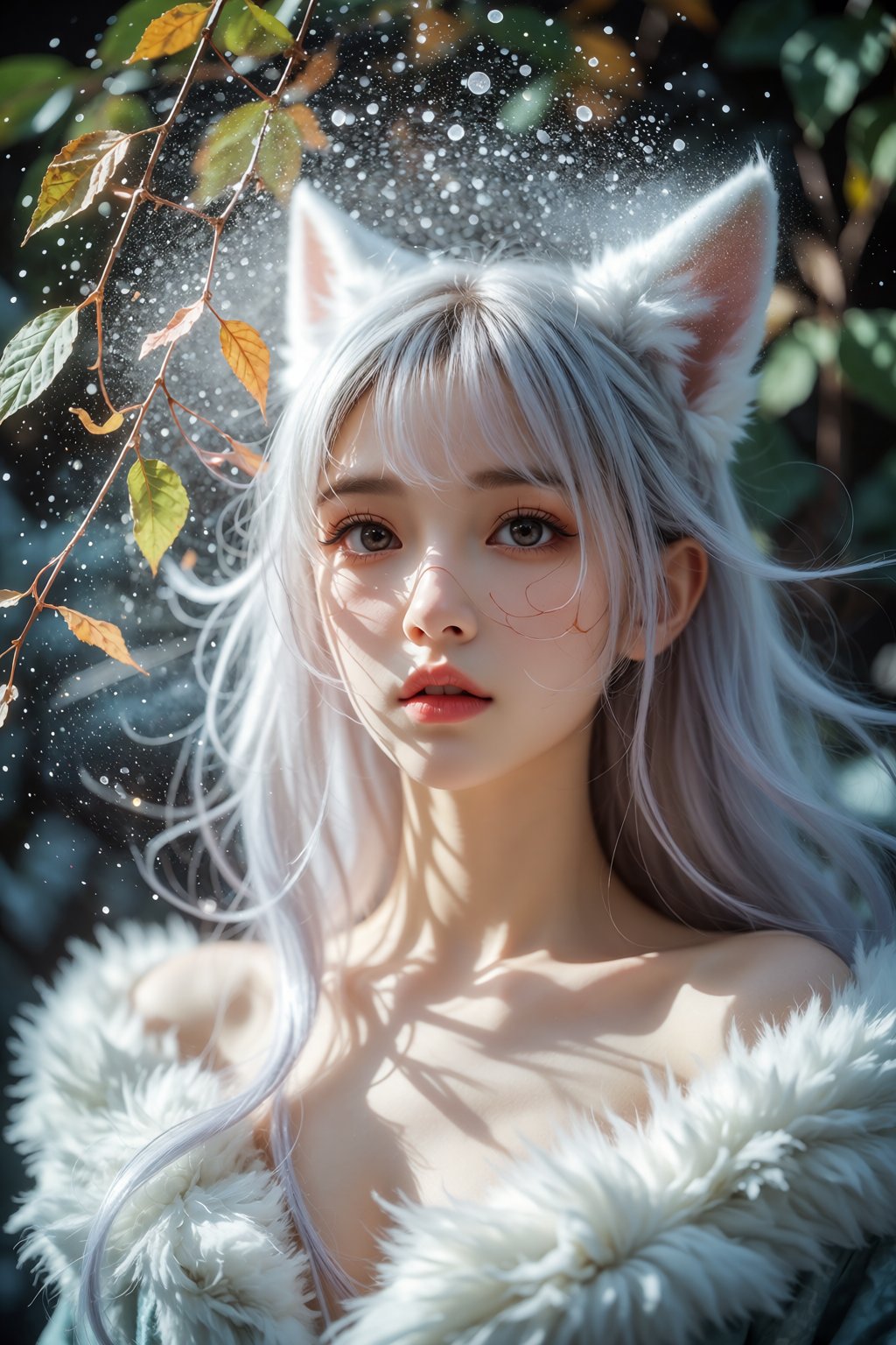 Asia girl,  Chinese girl,  墨绿橙黄配色 by 天海TianHai on Tensor.Art