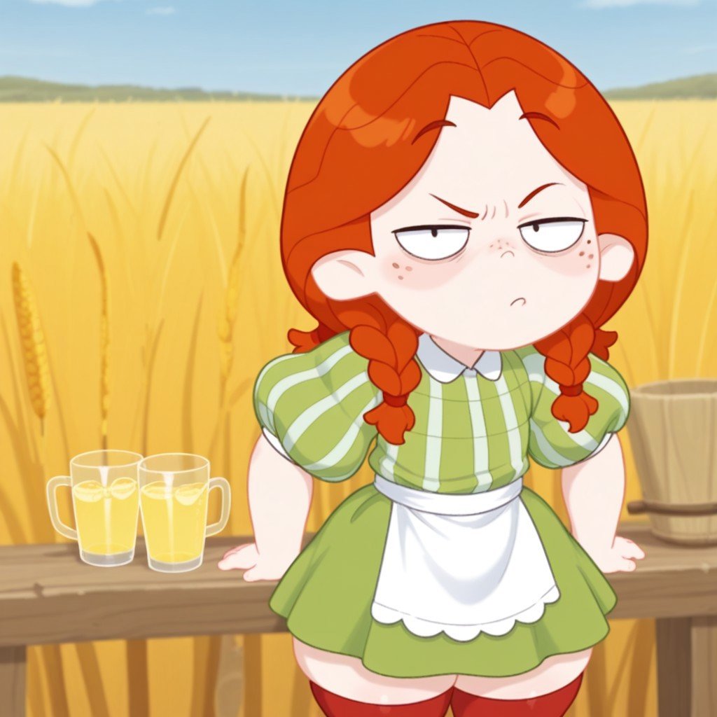 outdoors,  corn field,  masterpiece by Pridon the chad on Tensor.Art
