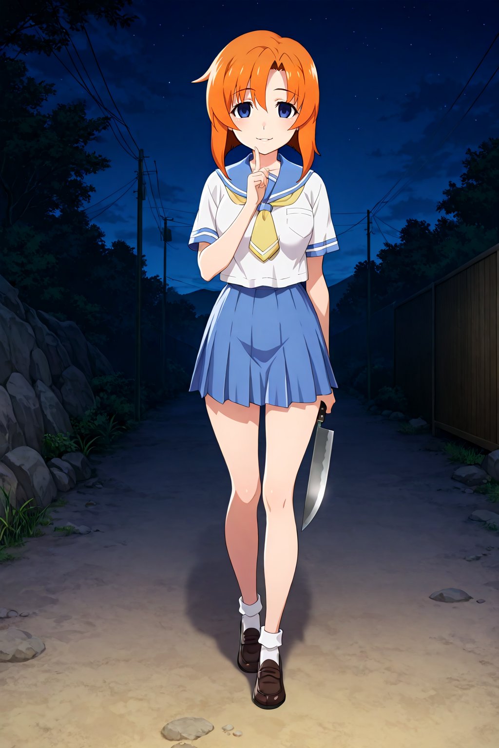 front view,  outdoors,  night by rewrite.exe on Tensor.Art