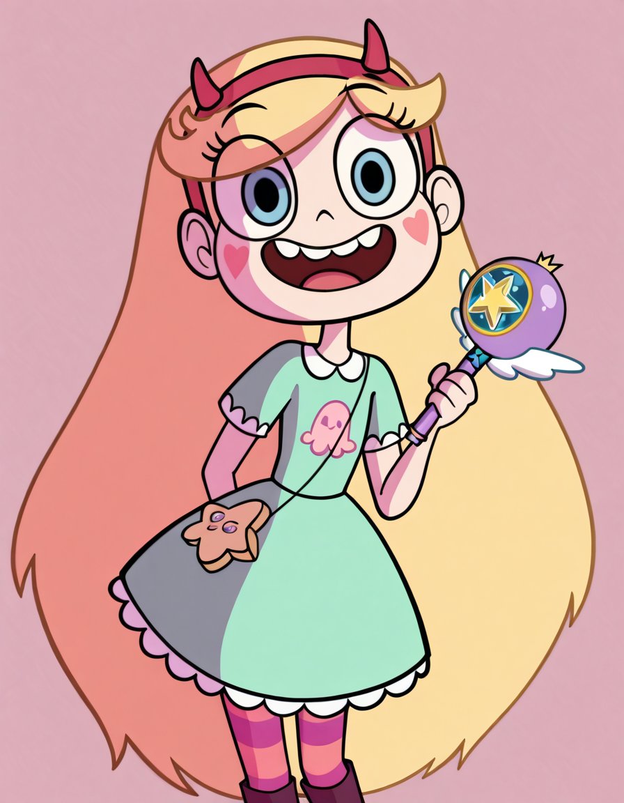 starbutterfly,  1girl,  blonde hair by Awawa on Tensor.Art