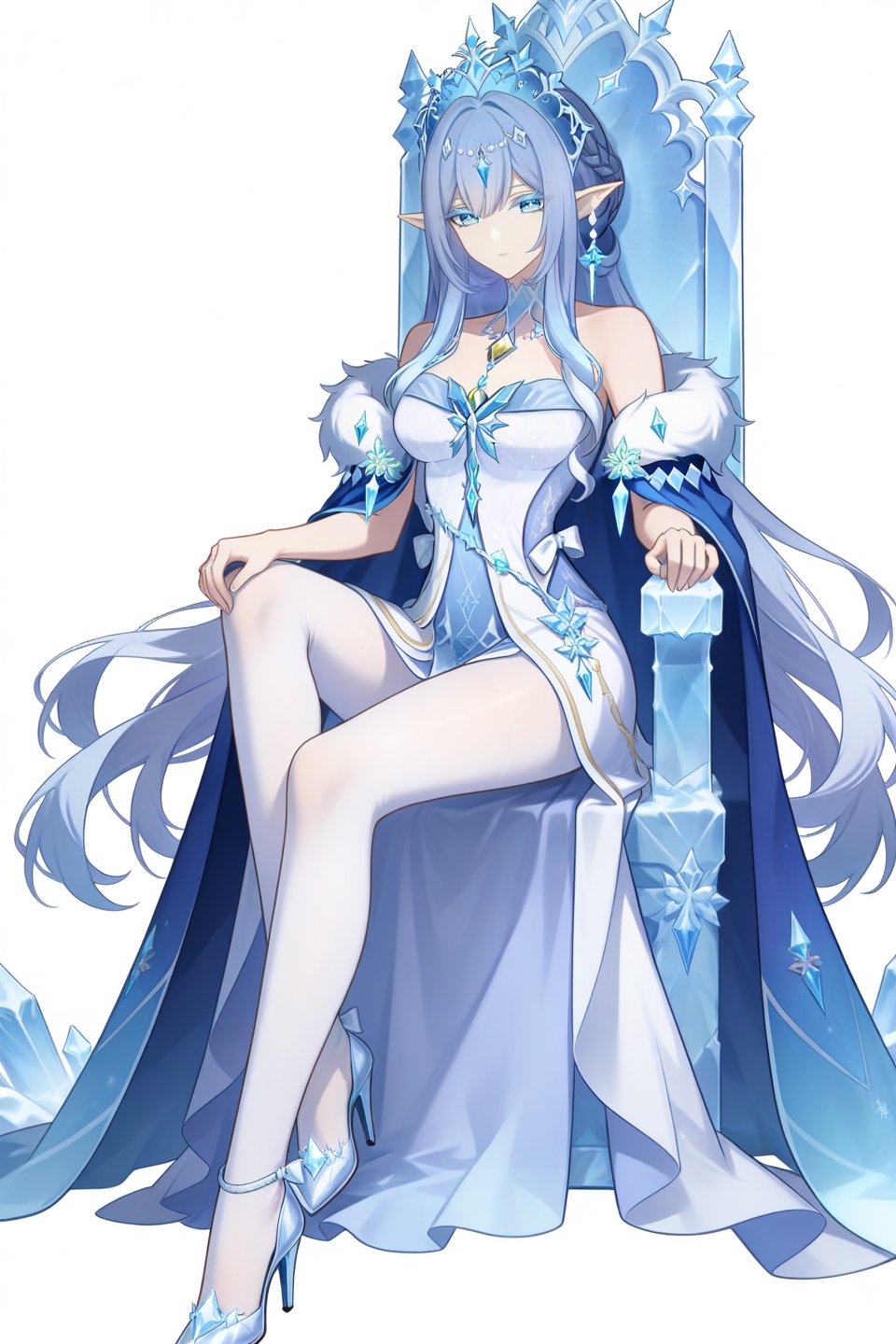 bingshen,  blue eyes,  white pupils by DJ大江东去小号2 on Tensor.Art