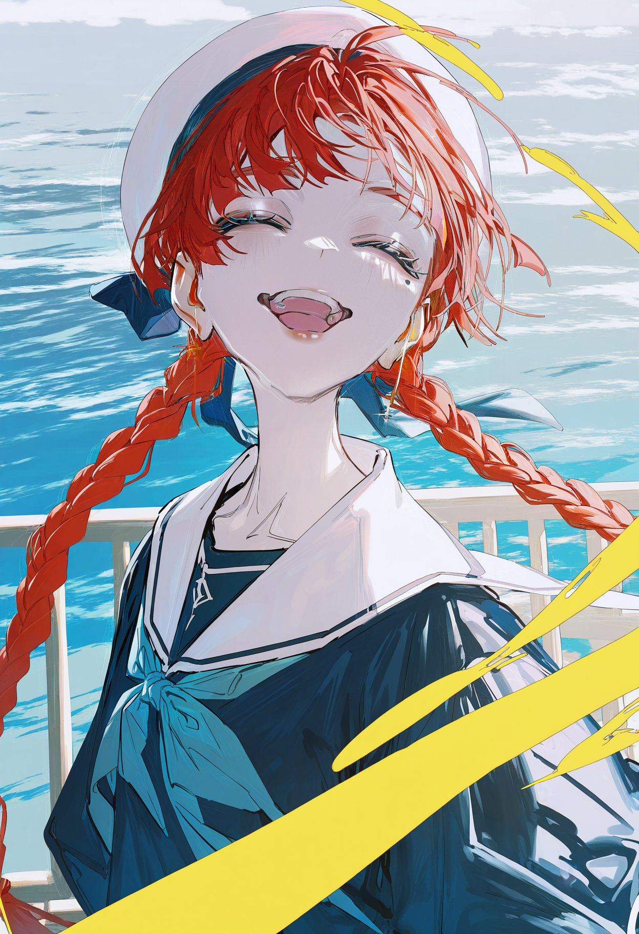 roluahuafeng,  BREAK1girl,  closed eyes by 子行将夜 on Tensor.Art