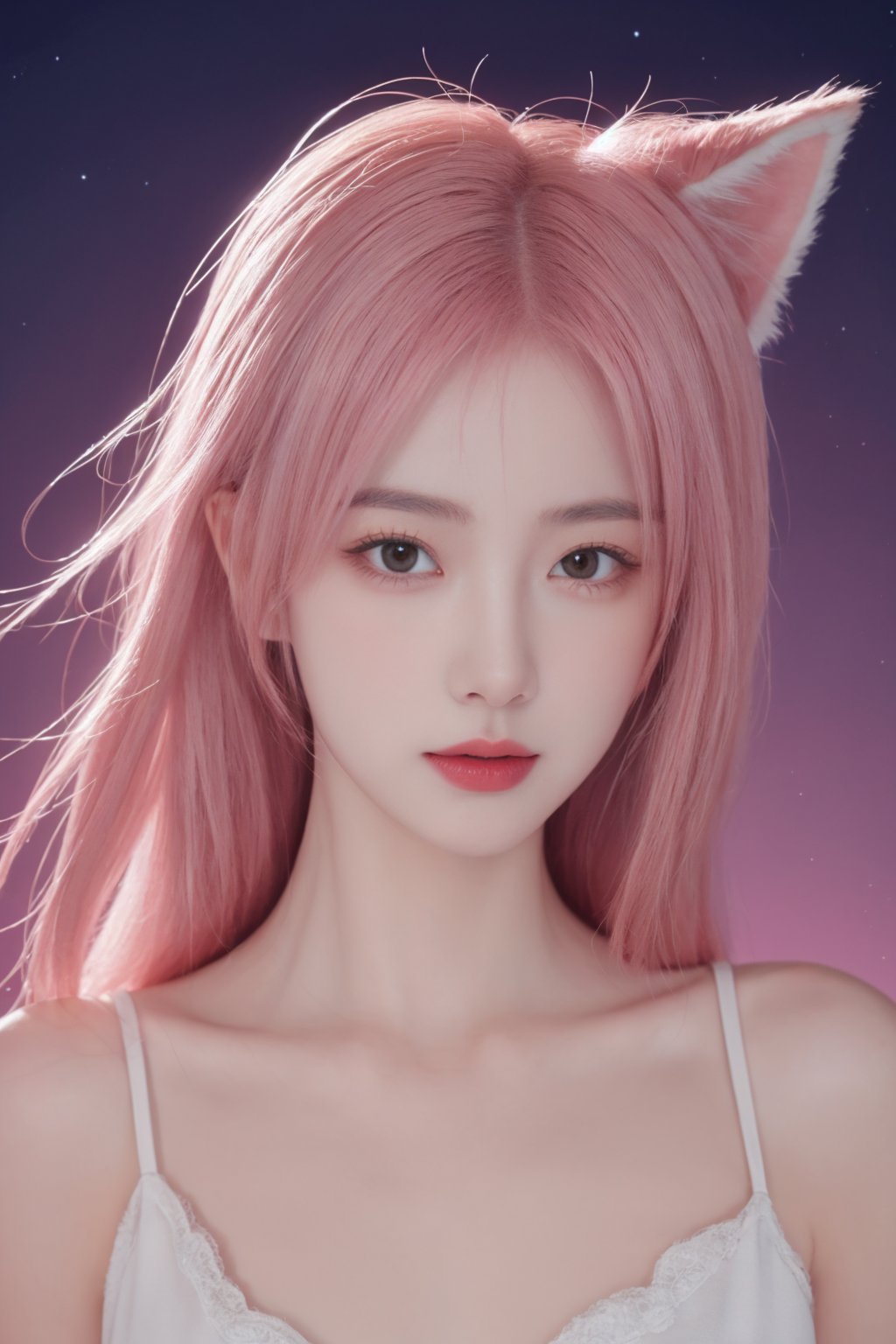 1 girl,  fox ears,  beautiful face by pass写实 on Tensor.Art