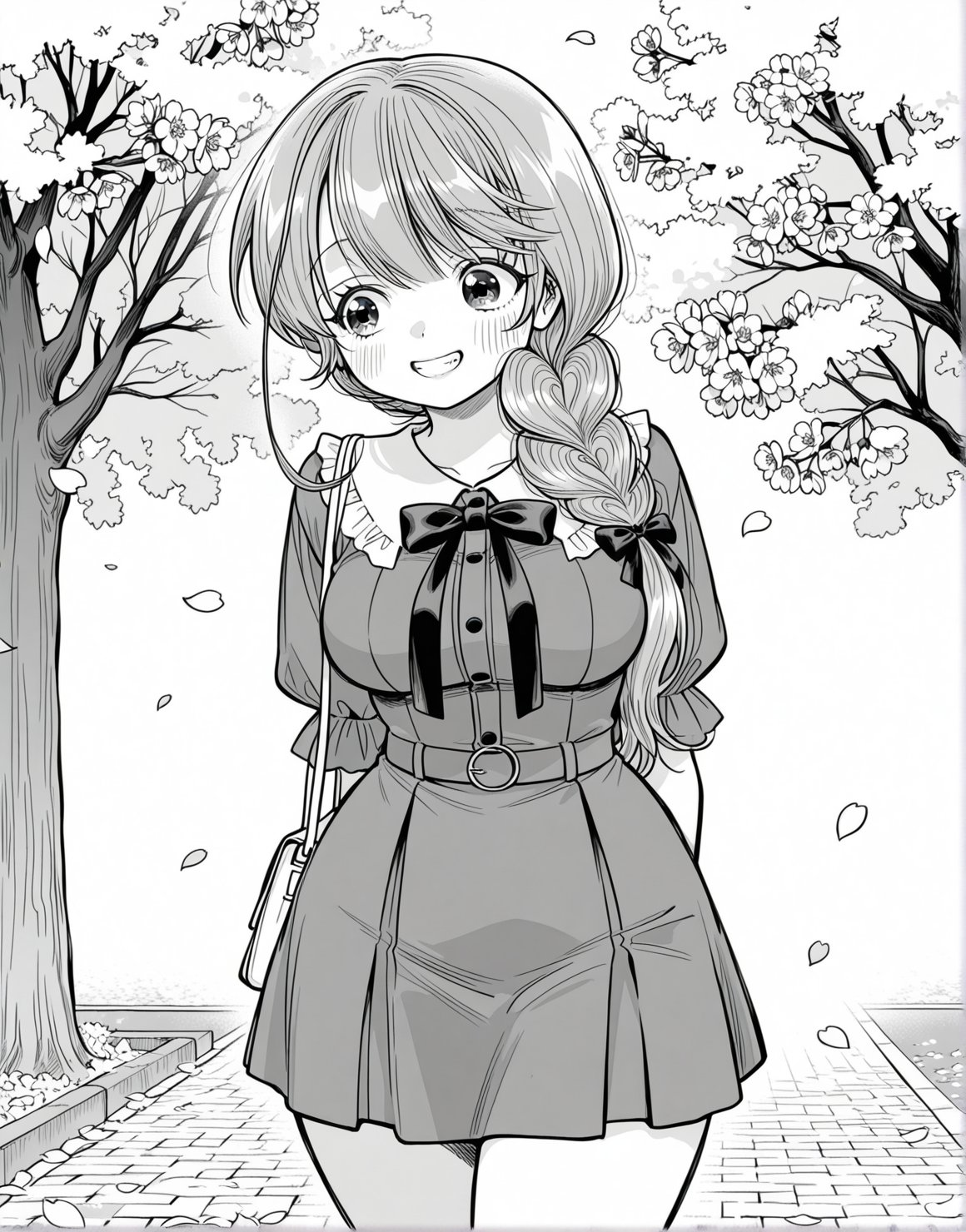 lazypos,  solo,  monochrome by PyonPyon on Tensor.Art