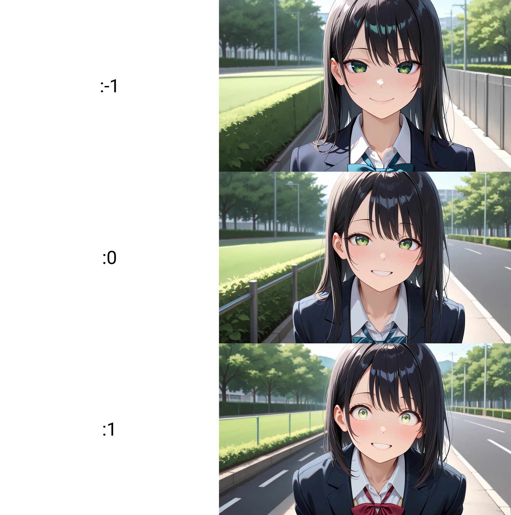 1girl,  black hair,  green eyes by PyonPyon on Tensor.Art