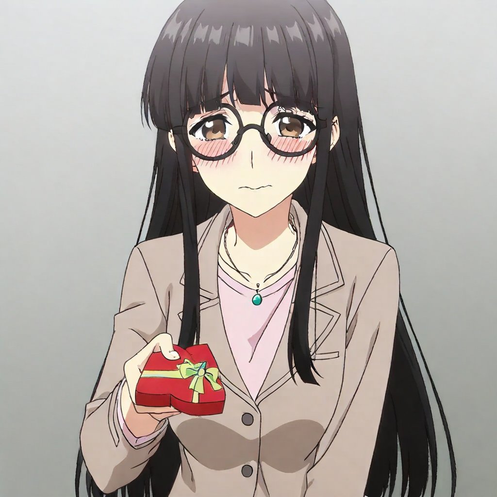 mayu uchida \(heroines run the show\),  black hair,  long hair by user_787576927958550898 on Tensor.Art