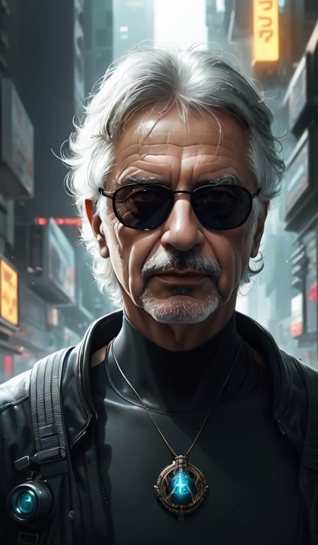 symmetry!! portrait of massimo d'alema wearing sunglasses,  sci - fi -,  cyberpunk by Beone21 on Tensor.Art