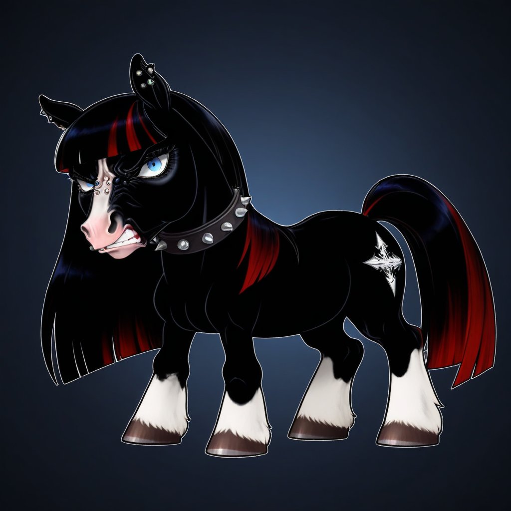 jet,  1horse,  female feral by italianjohnny on Tensor.Art