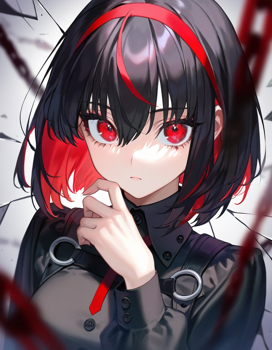 solo,  1girl,  chain by Light01 on Tensor.Art
