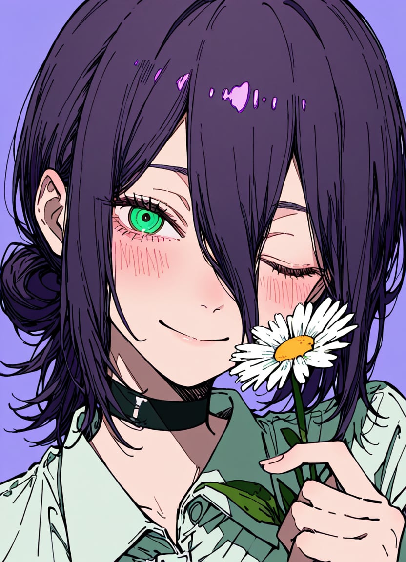 reze (chainsaw man),  1girl,  flower by Rin_x0 on Tensor.Art