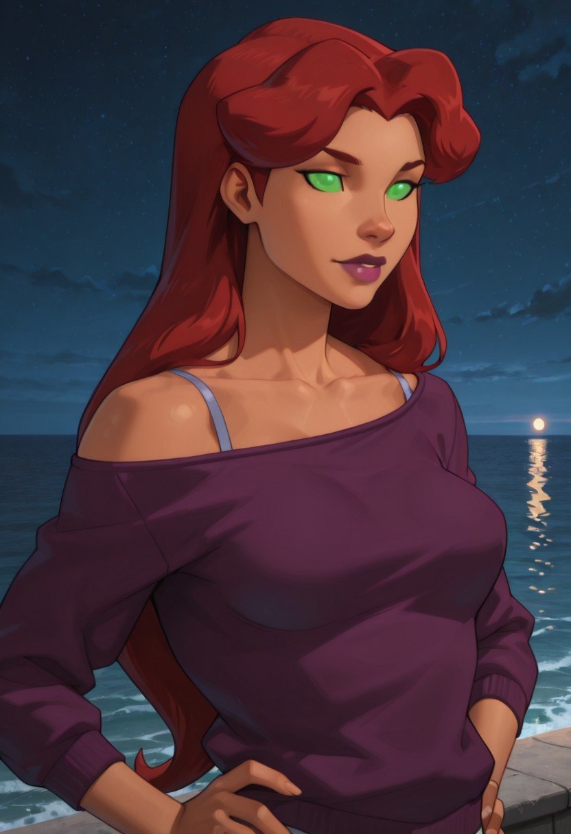 Starfire_DCAMU,  1girl,  solo by T3rryMcg1nn1s on Tensor.Art