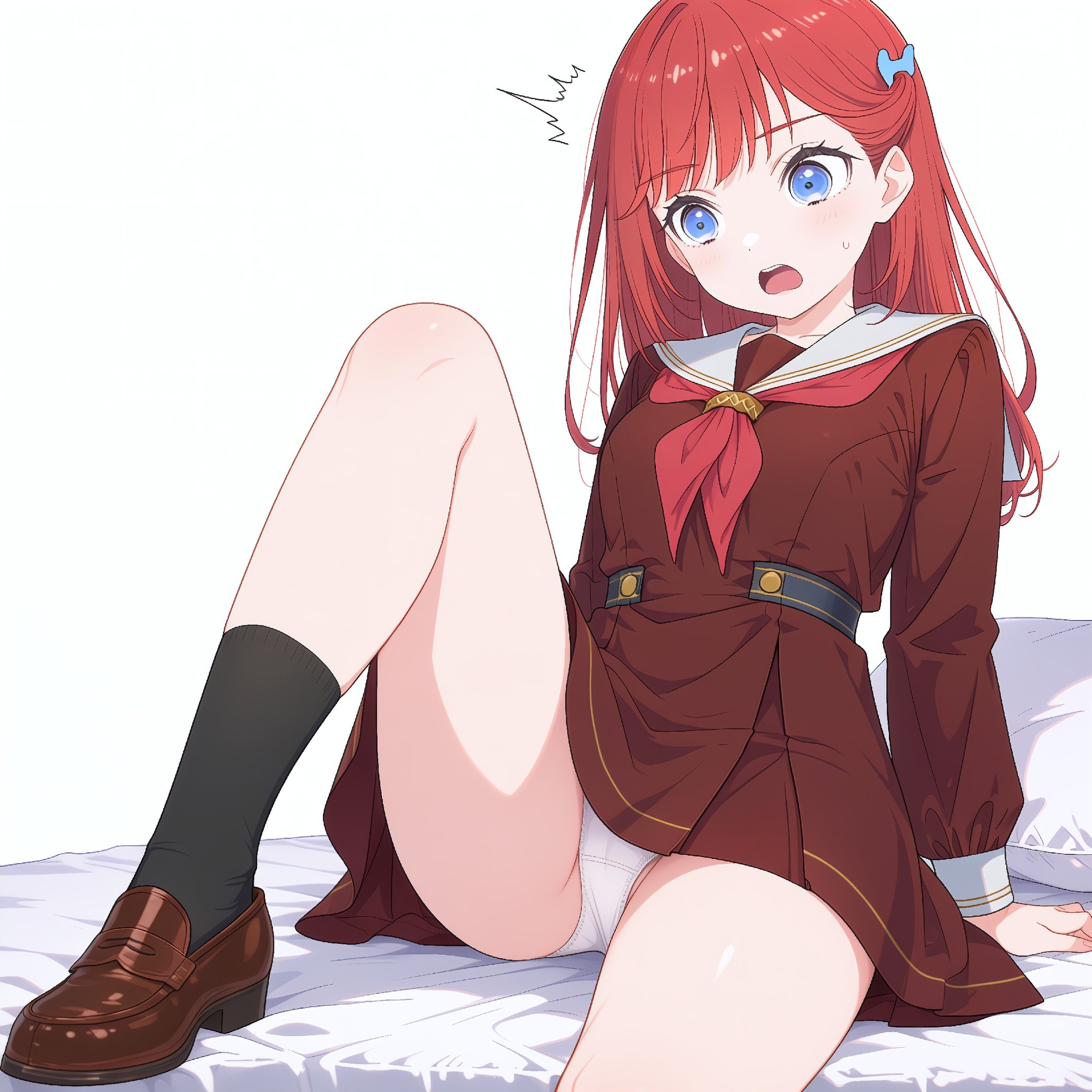 kinjo maika,  red hair,  long hair by RineAI on Tensor.Art