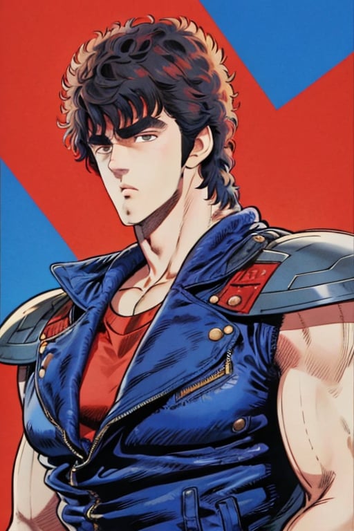 kenshirou,  black hair,  red_undershirt by Alpharius67 on Tensor.Art